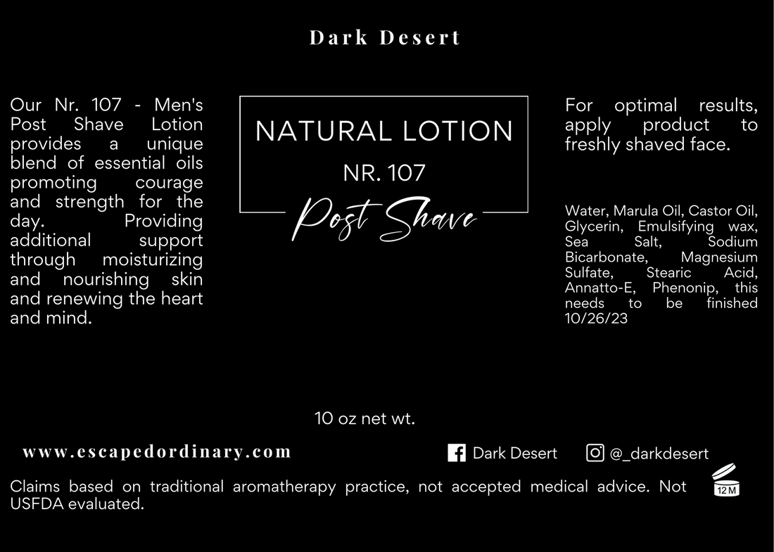 Nr. 107 - Men's Post Shave Lotion