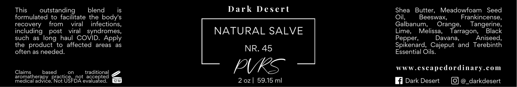 Nr. 45 - PVRS (Post Viral Recovery Salve)